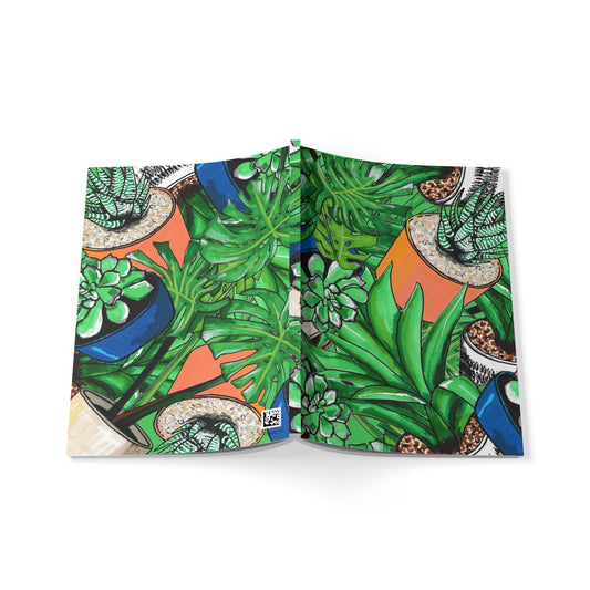 Tropical Succulents A5 Softcover Notebook