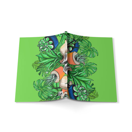 Botanical Succulents A5 Softcover Notebook