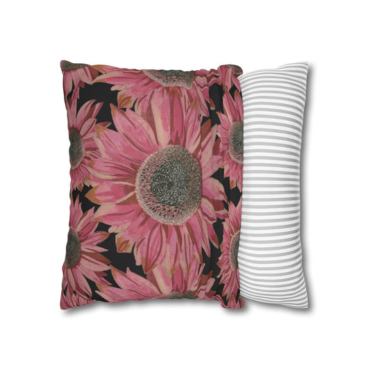 Pink Sunflowers Pillowcase