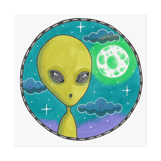 Alfred the Alien Art Poster