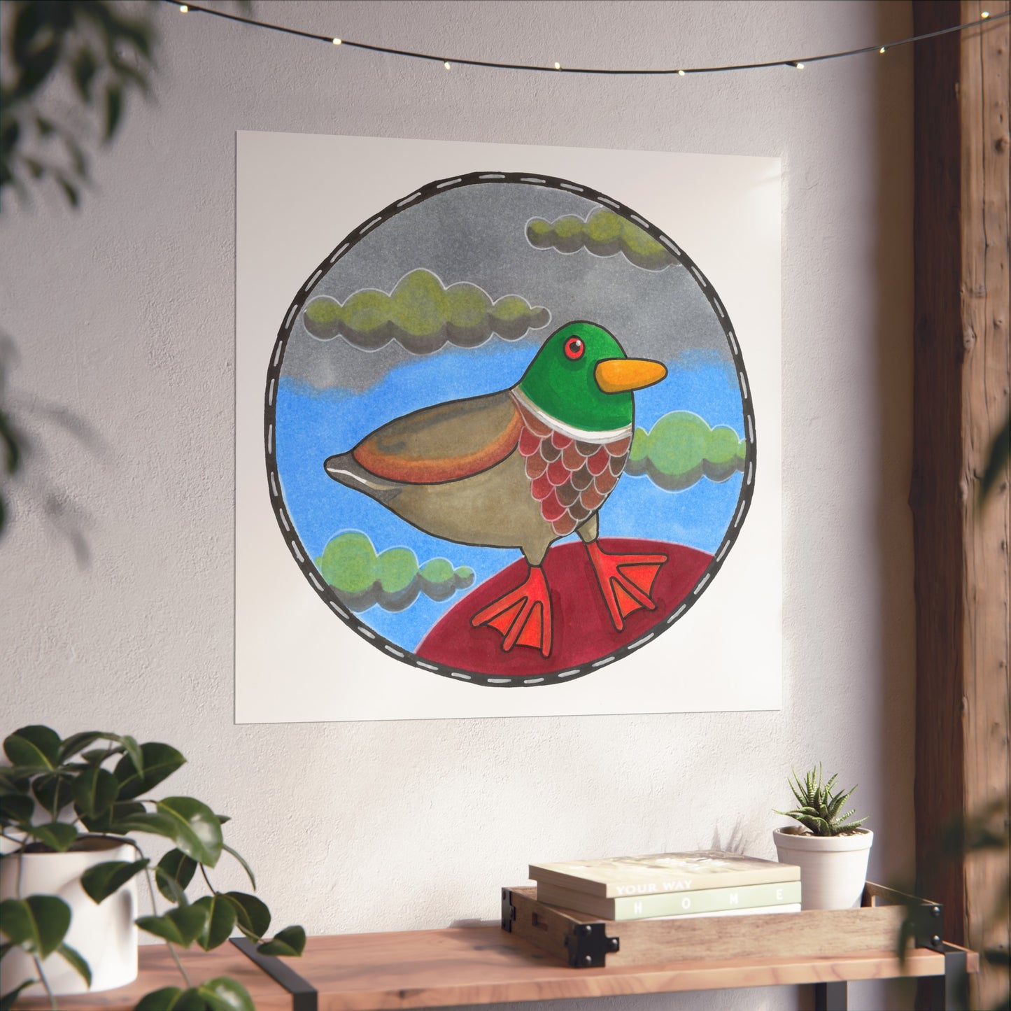 Mark the Mallard Art Poster