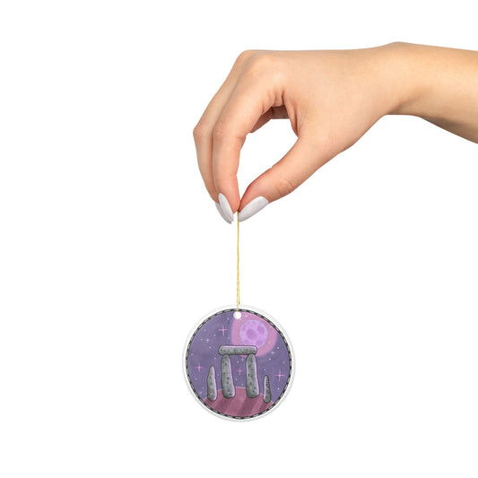 Stone Circle Ceramic Ornament