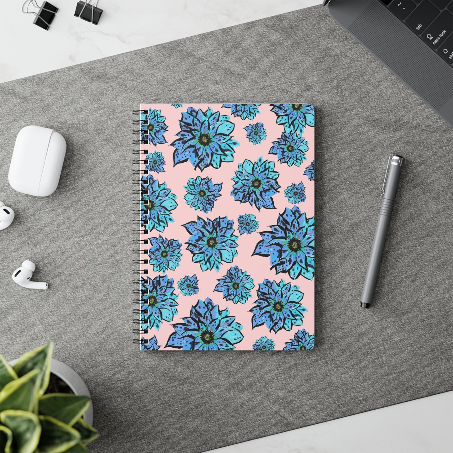Blue Dahlia A5 Notebook