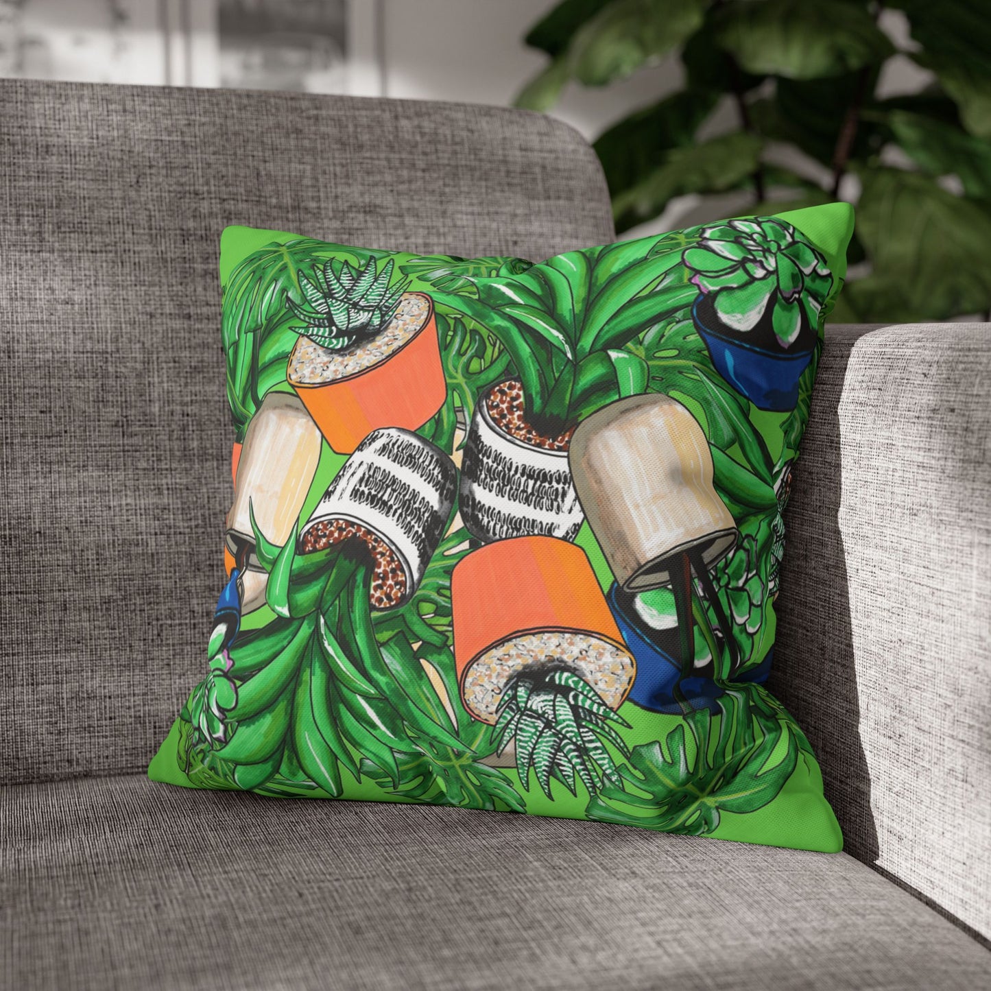 Botanical Succulent Pillowcase