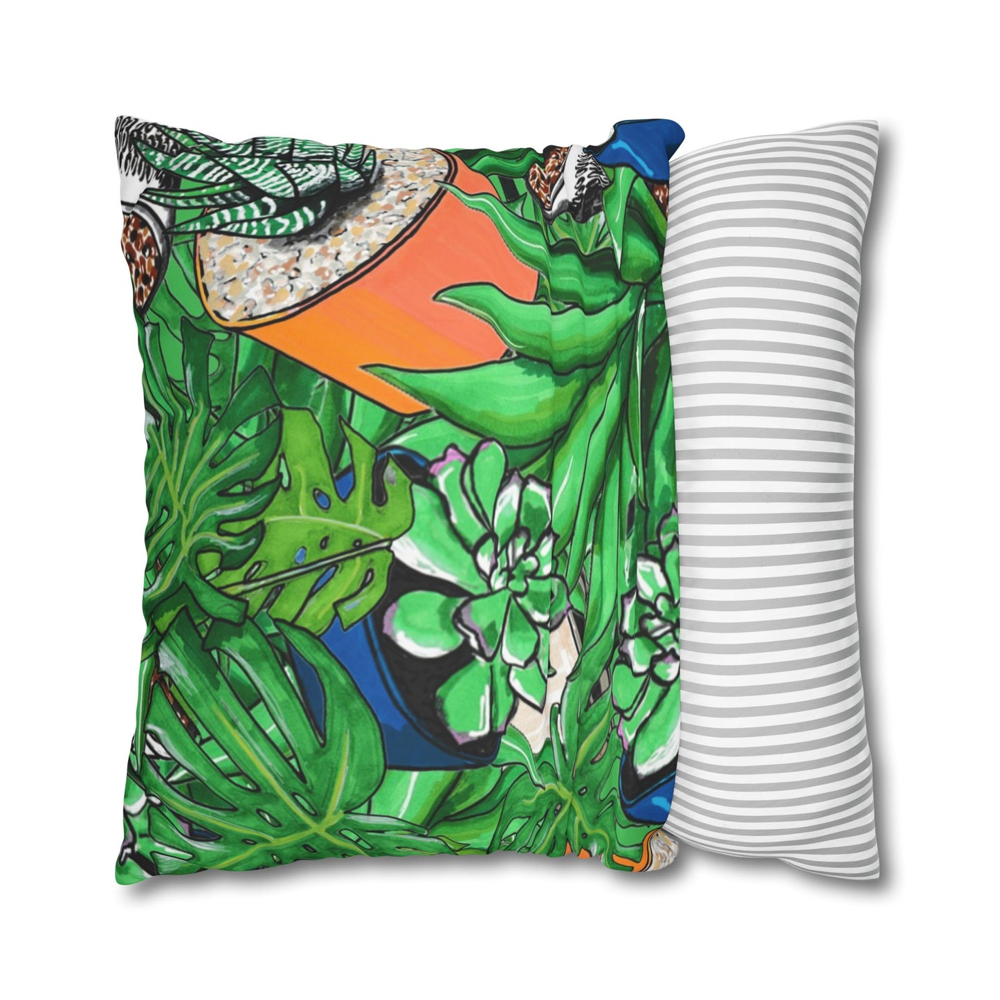 Tropical Succulent Pillowcase