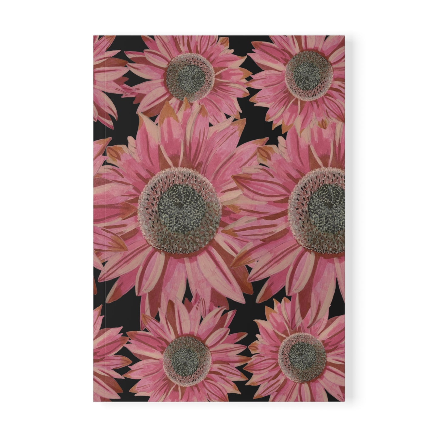 A5 Pink Sunflowers A5 Softcover Notebook