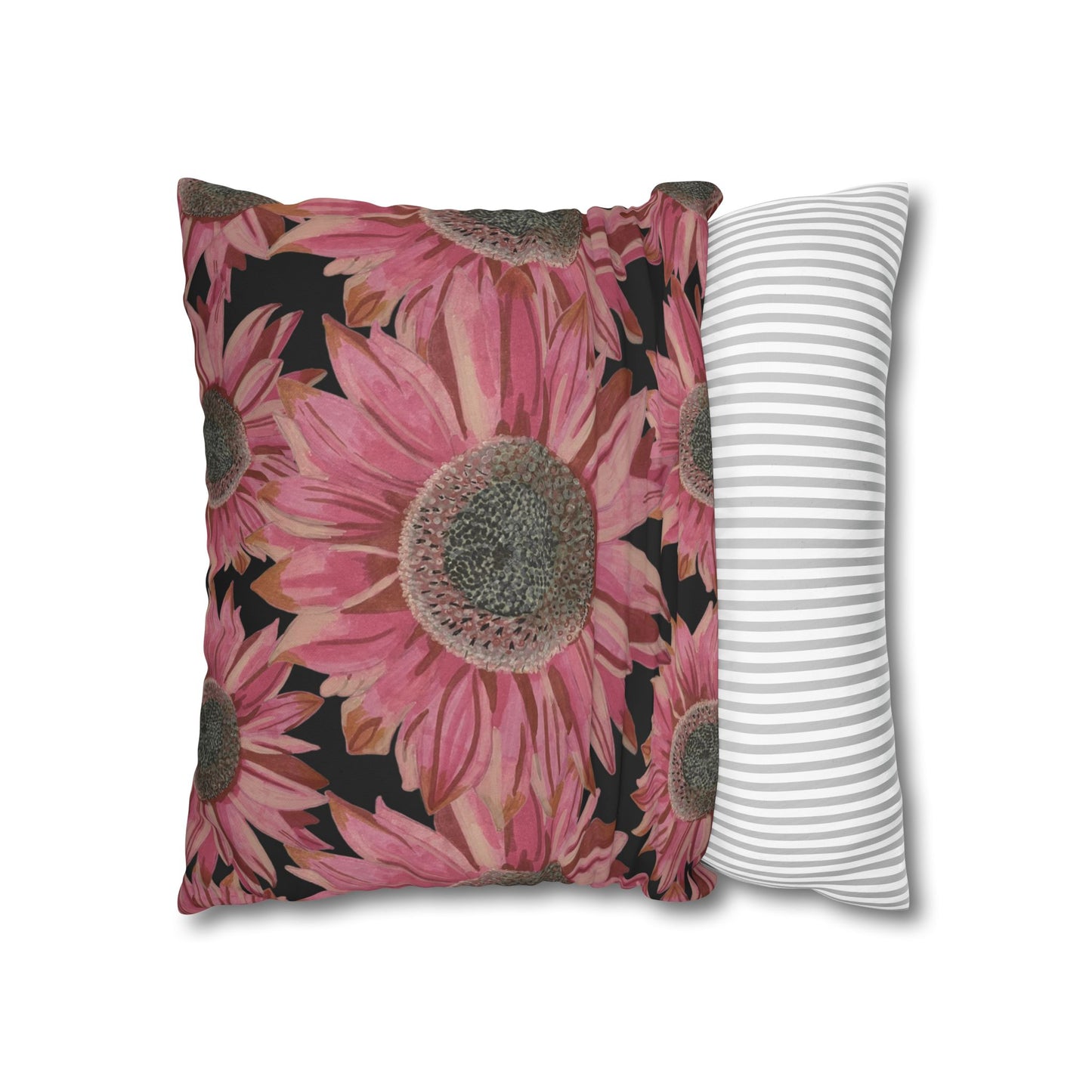 Pink Sunflowers Pillowcase