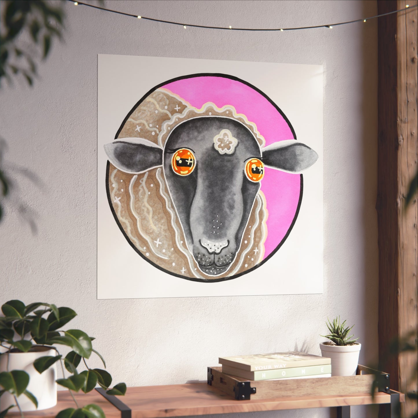 Steve the Sheep Art Poster
