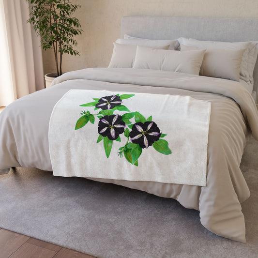 Morning Glory Throw Blanket