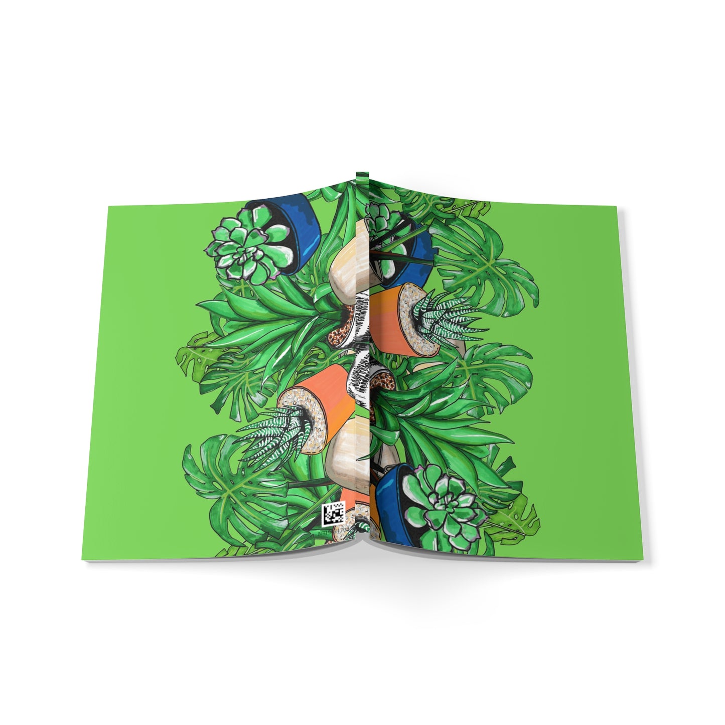 Botanical Succulents A5 Softcover Notebook