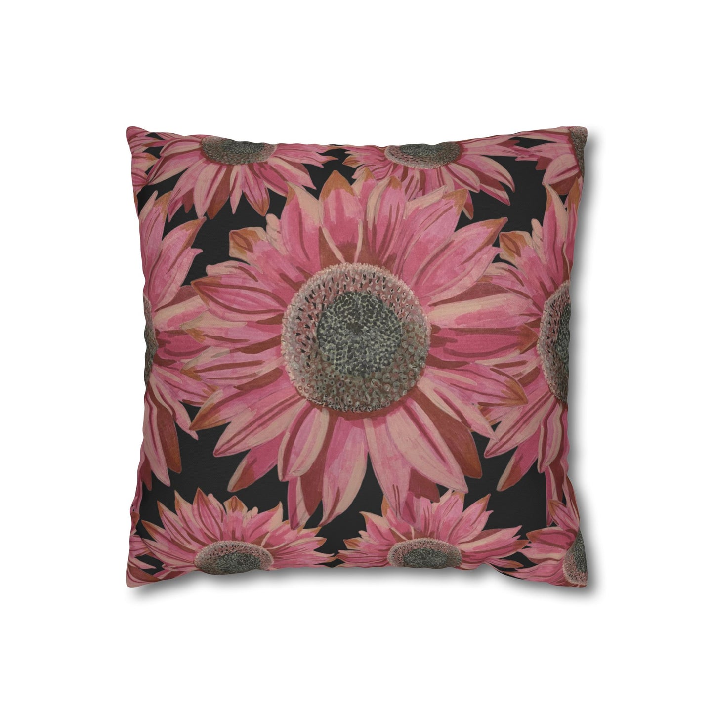 Pink Sunflowers Pillowcase