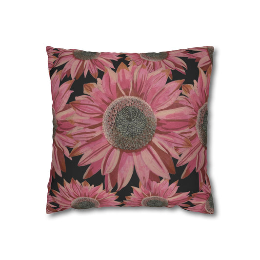 Pink Sunflowers Pillowcase