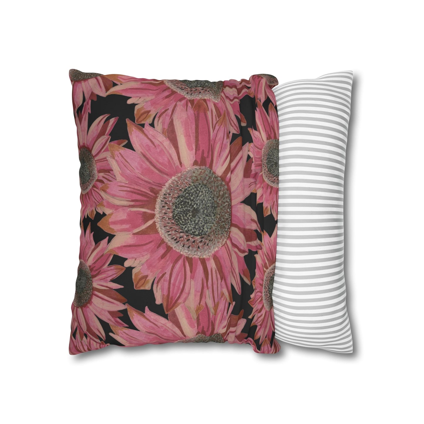 Pink Sunflowers Pillowcase