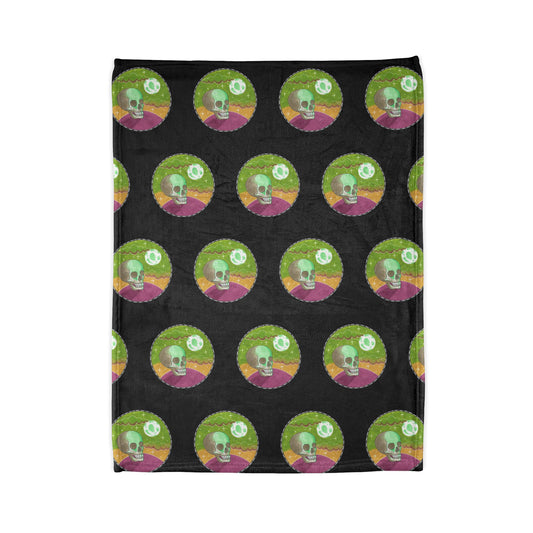 Psychedelic Skull Pattern Blanket