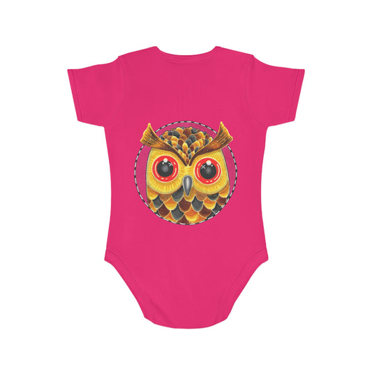 Sir Douglas Hootington the Owl Baby Bodysuit