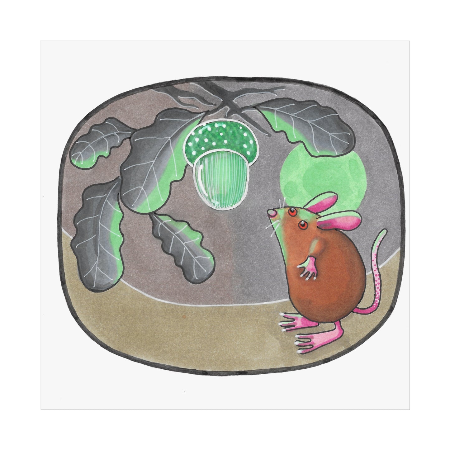 Ernie the Mouse Art Poster