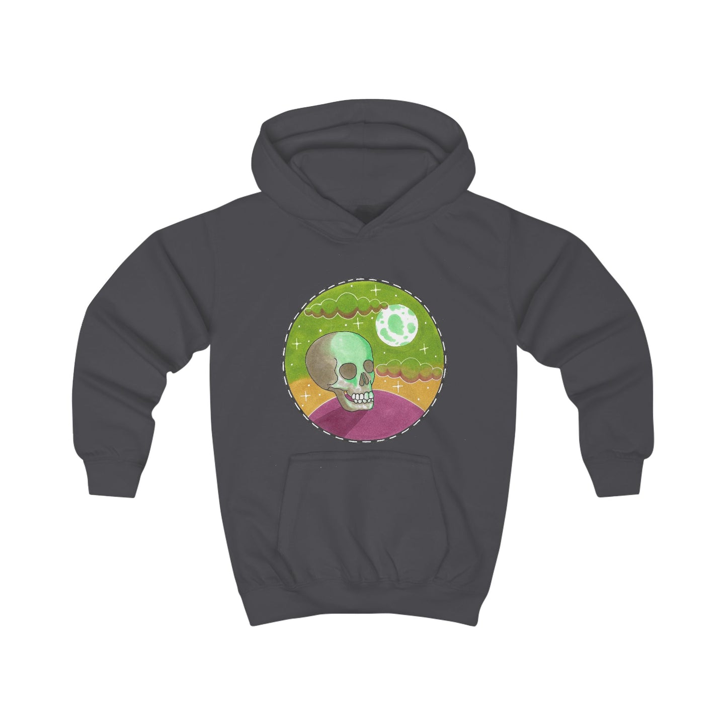 Psychedelic Skull Kids Hoodie