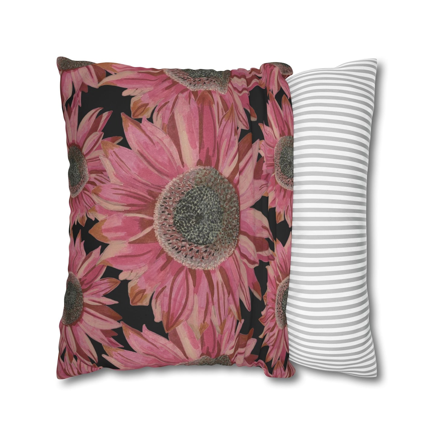 Pink Sunflowers Pillowcase