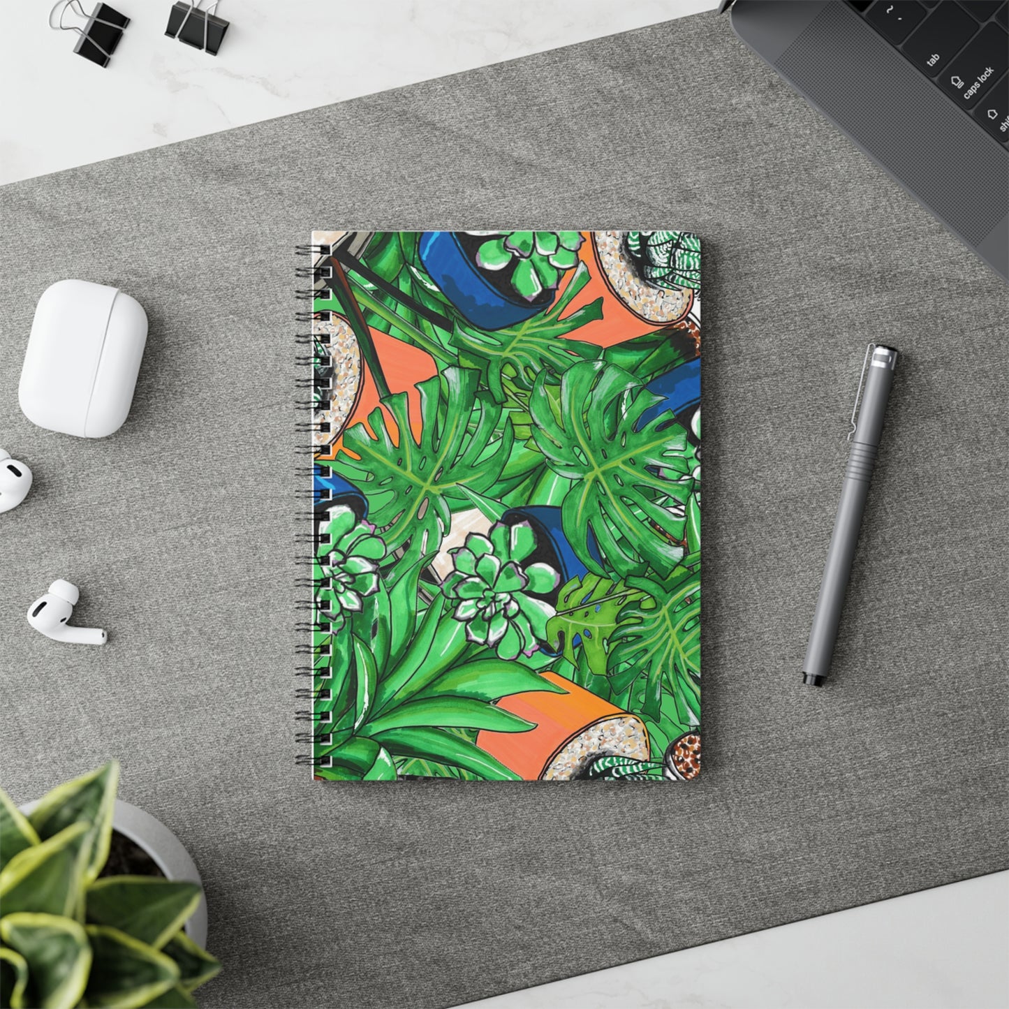 Tropical Succulents A5  Notebook