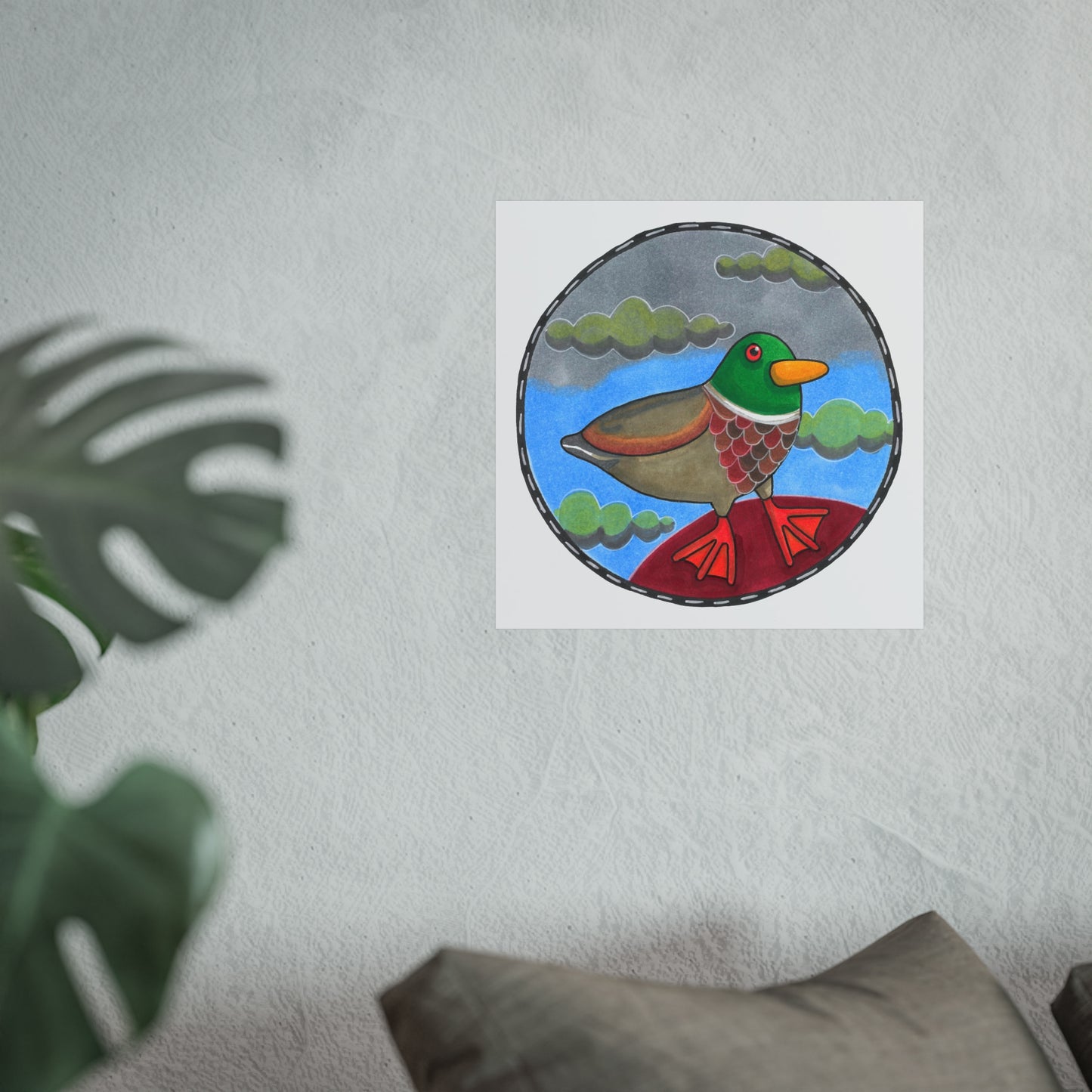 Mark the Mallard Art Poster