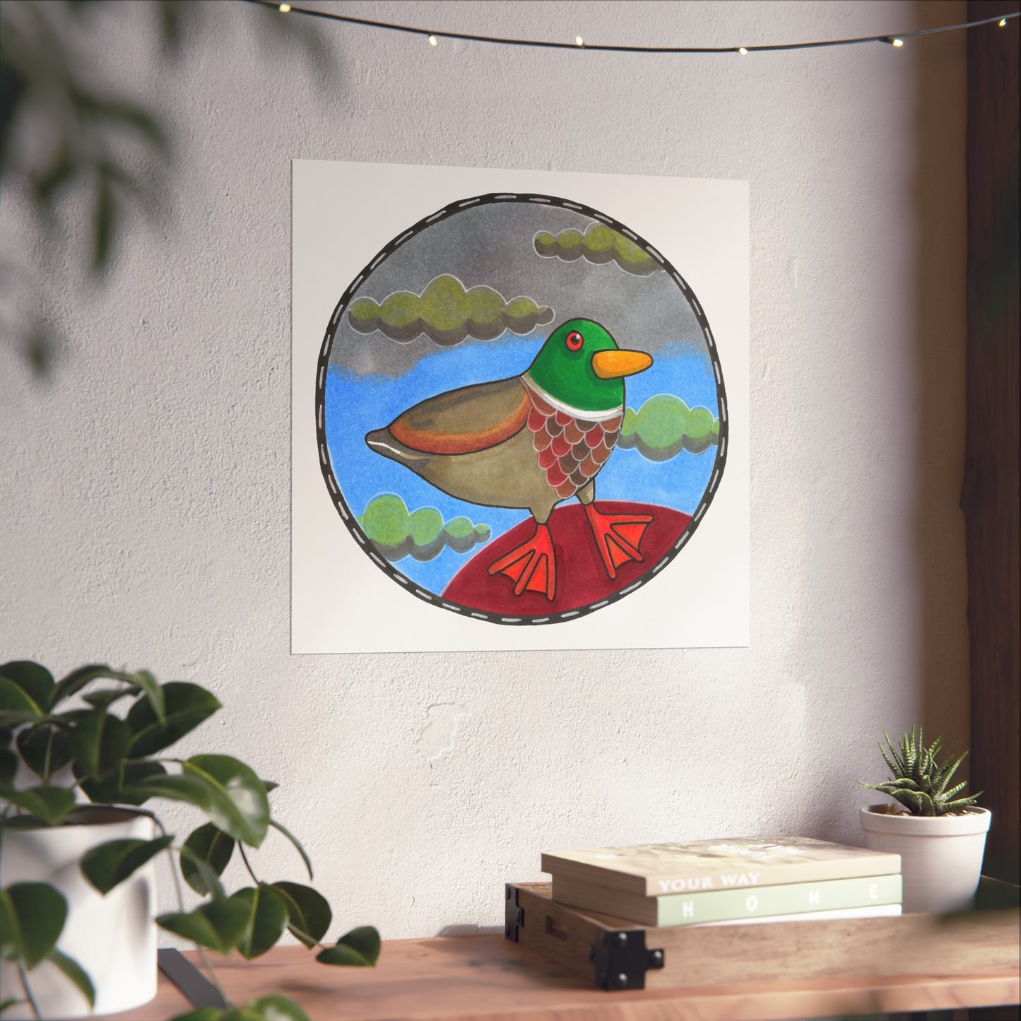 Mark the Mallard Art Poster