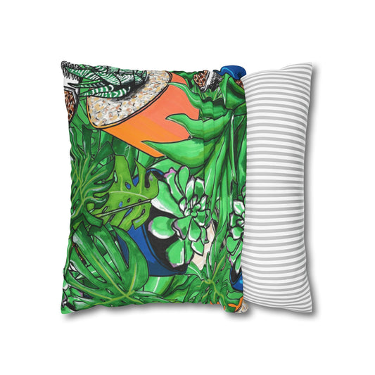 Tropical Succulent Pillowcase