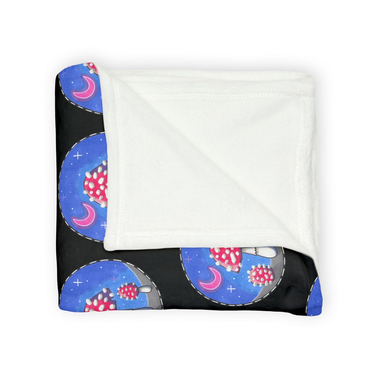 Psychedelic Mushroom Fleece Blanket