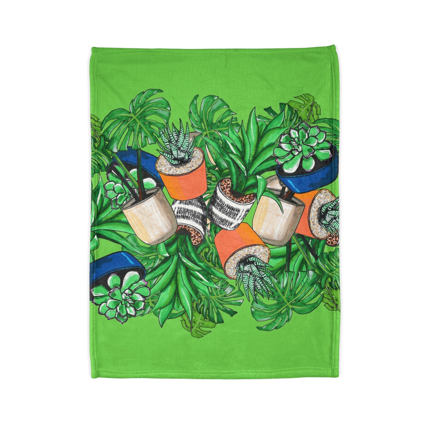 Botanical Succulent Blanket