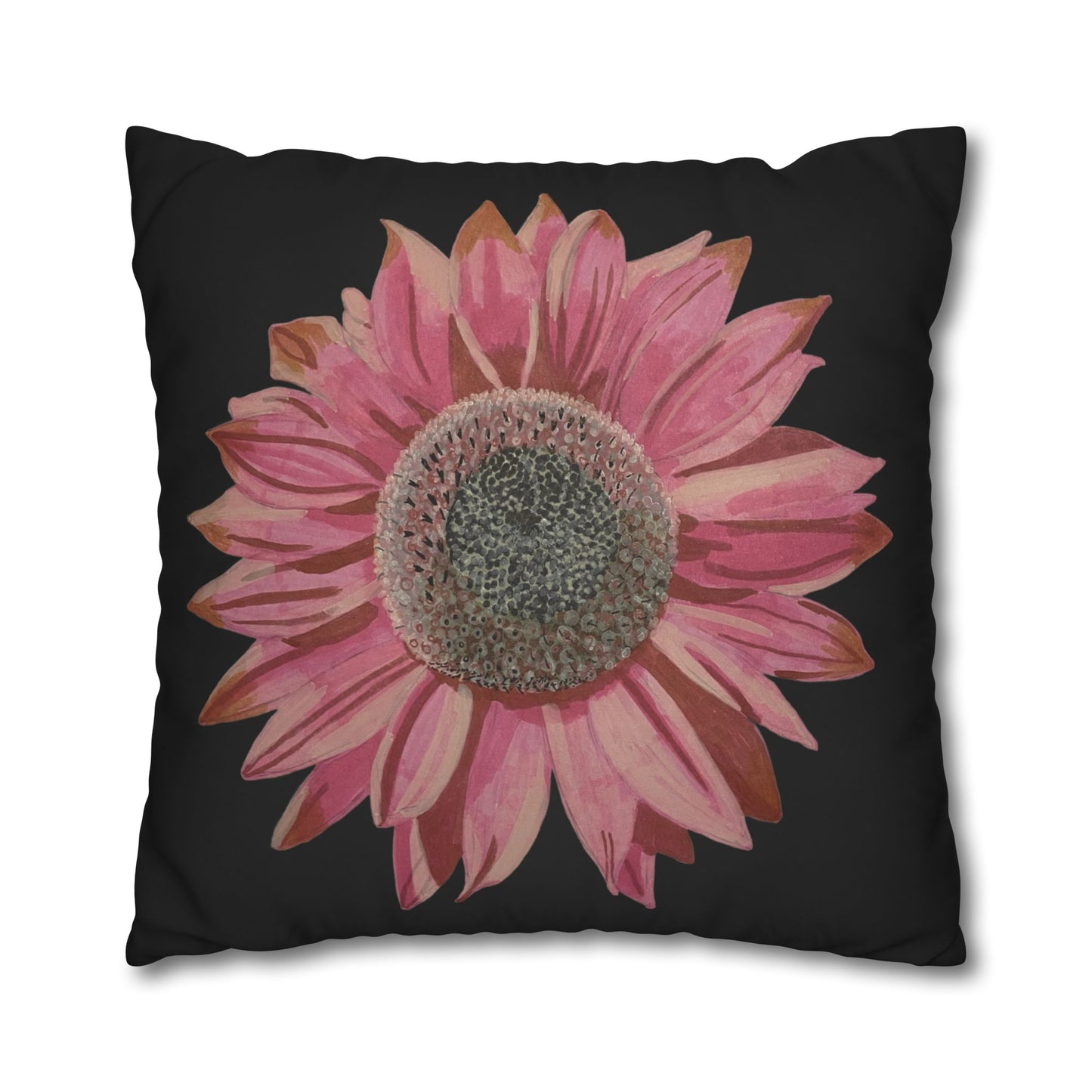 Pink Sunflower Pillowcase