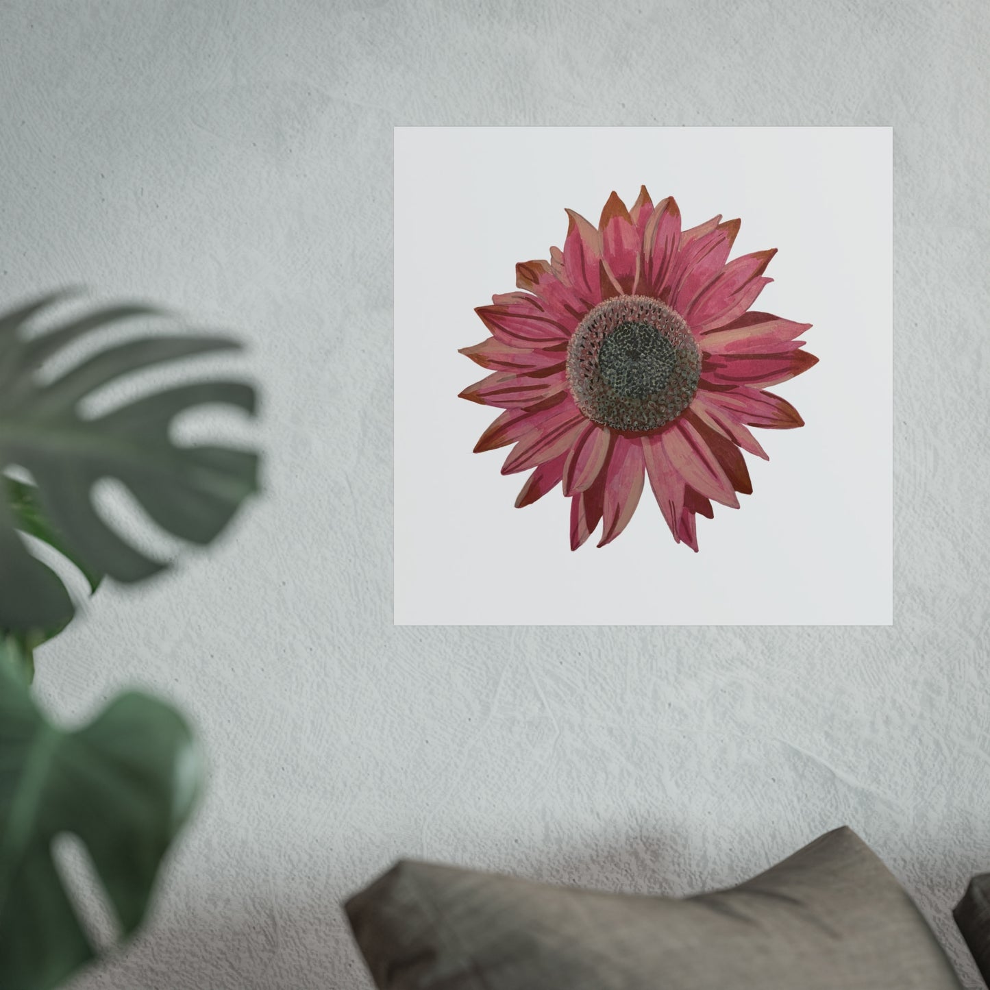 Pink Sunflower Fine Art Poster