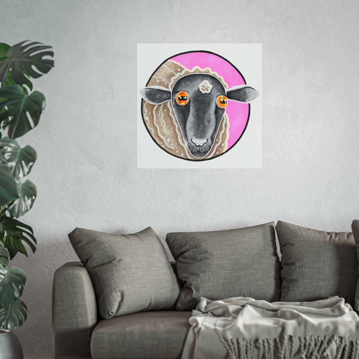 Steve the Sheep Art Poster
