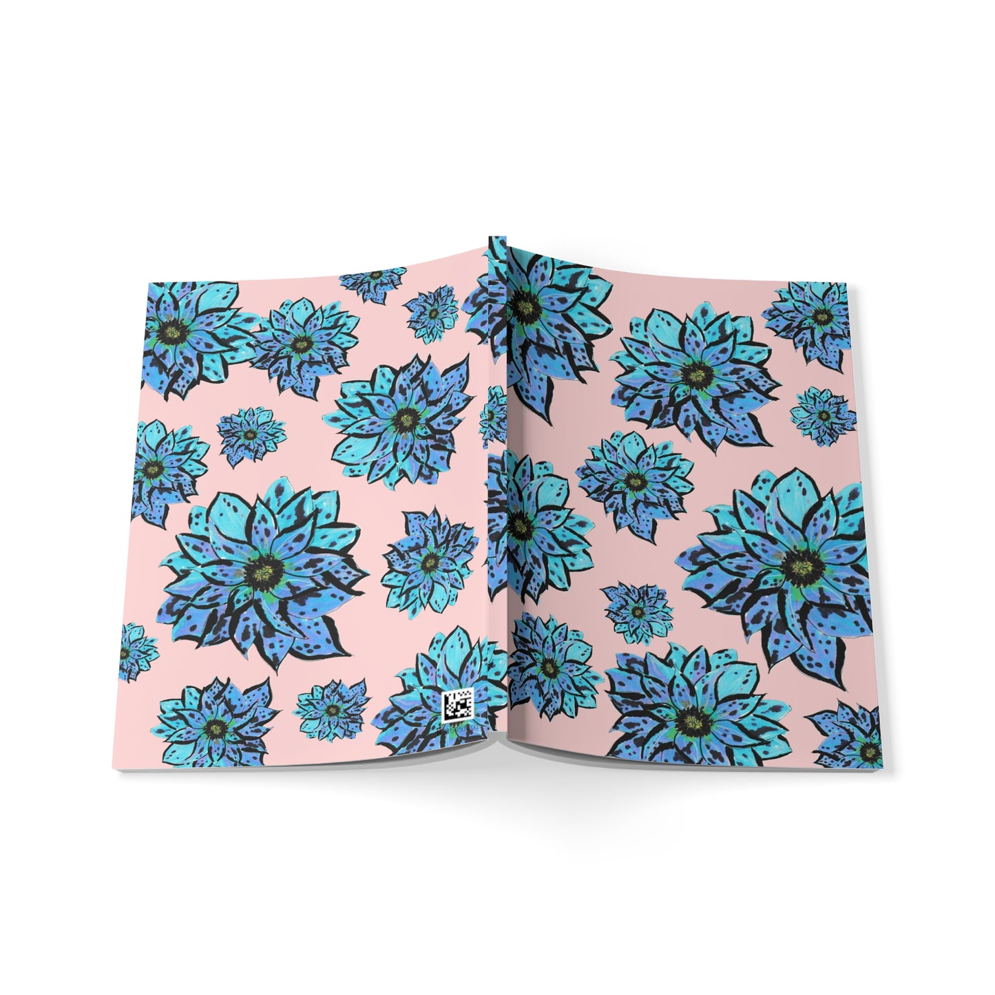 Blue Dahlia A5 Softcover Notebook