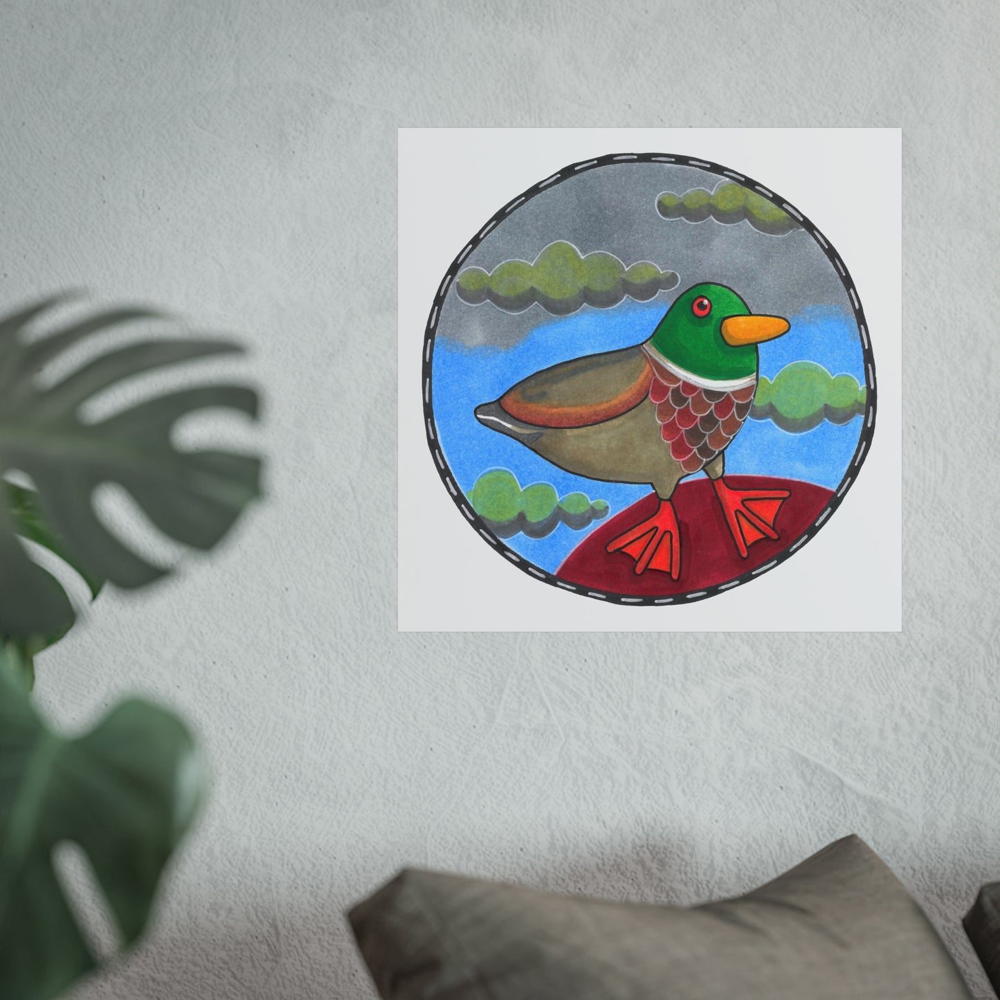 Mark the Mallard Art Poster