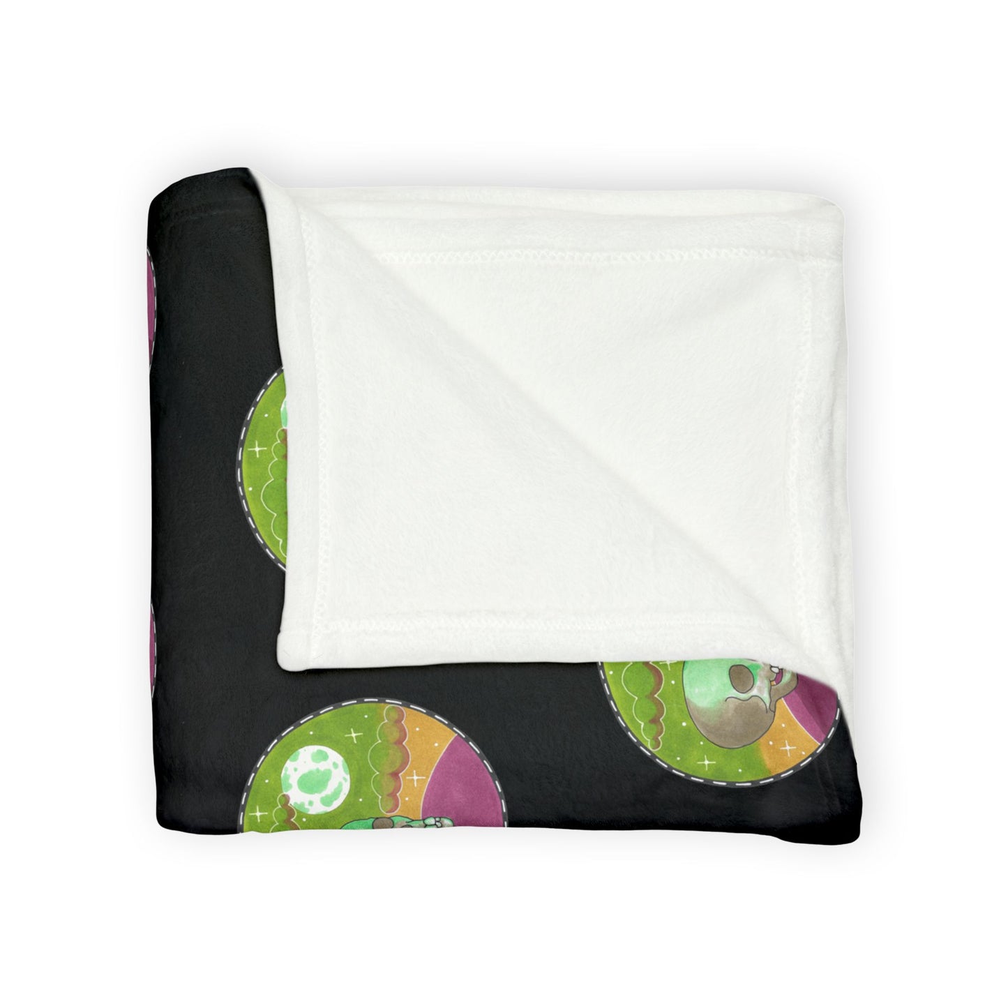 Psychedelic Skull Pattern Blanket