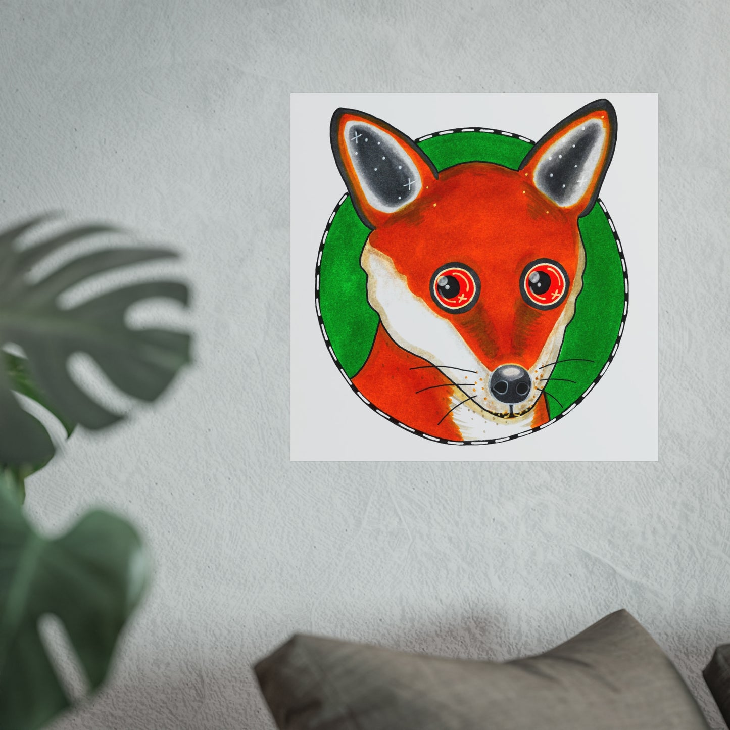 Phillip the Fox Art Poster