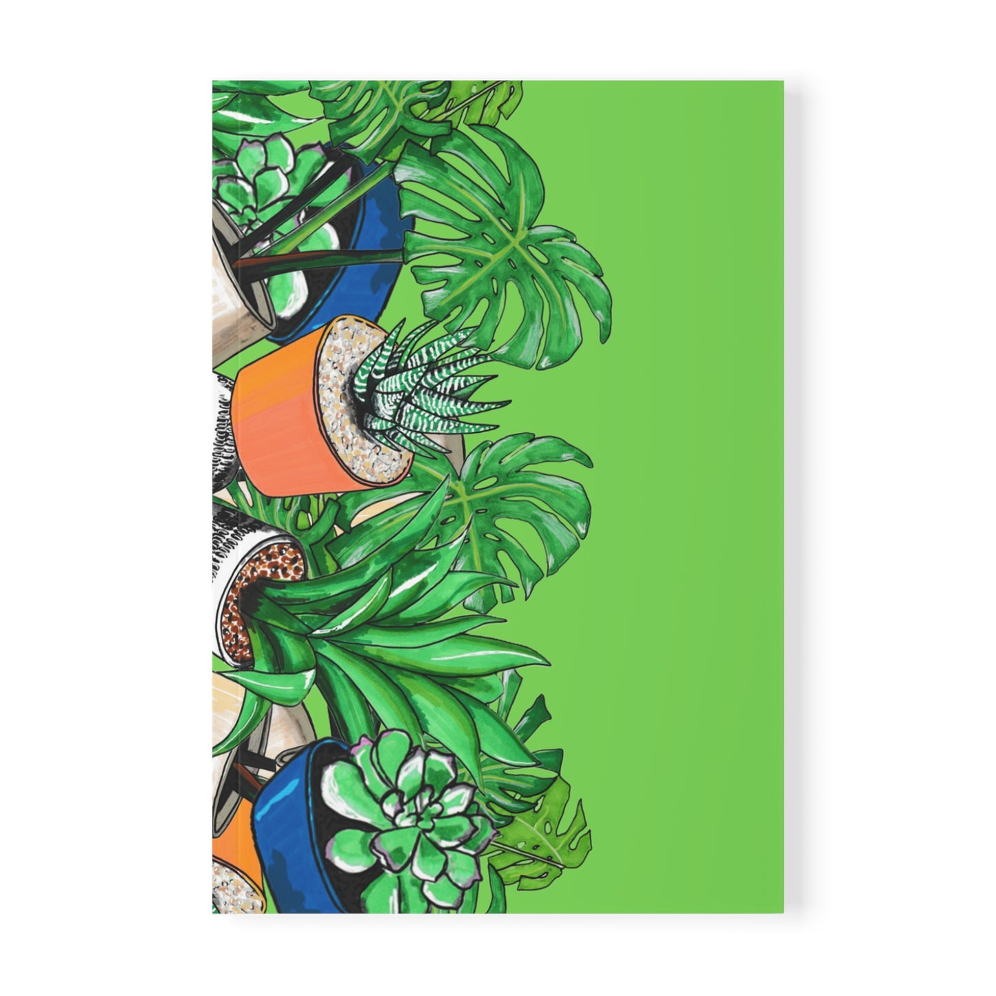 Botanical Succulents A5 Softcover Notebook