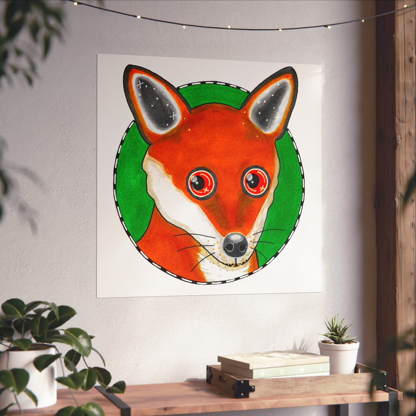 Phillip the Fox Art Poster