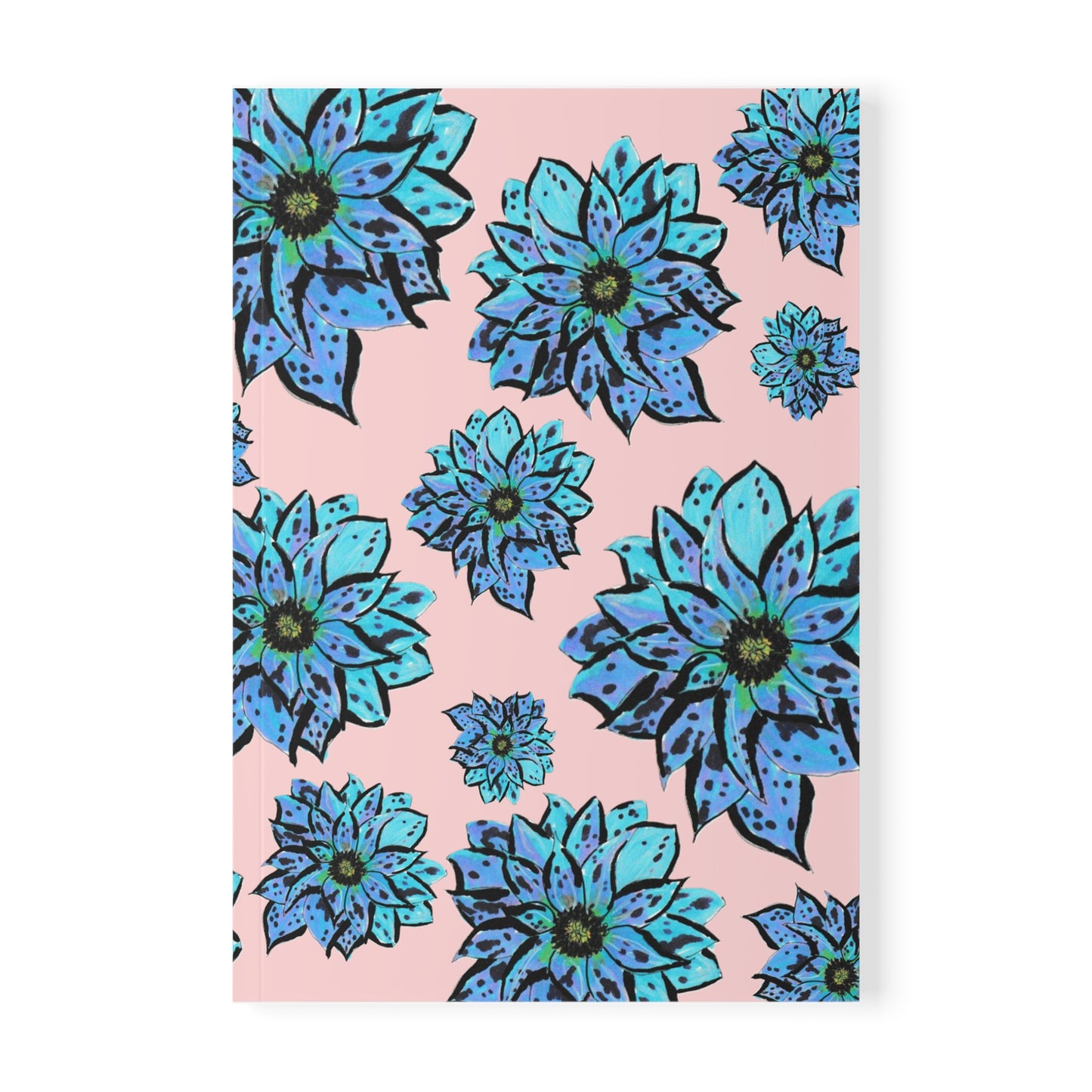 Blue Dahlia A5 Softcover Notebook
