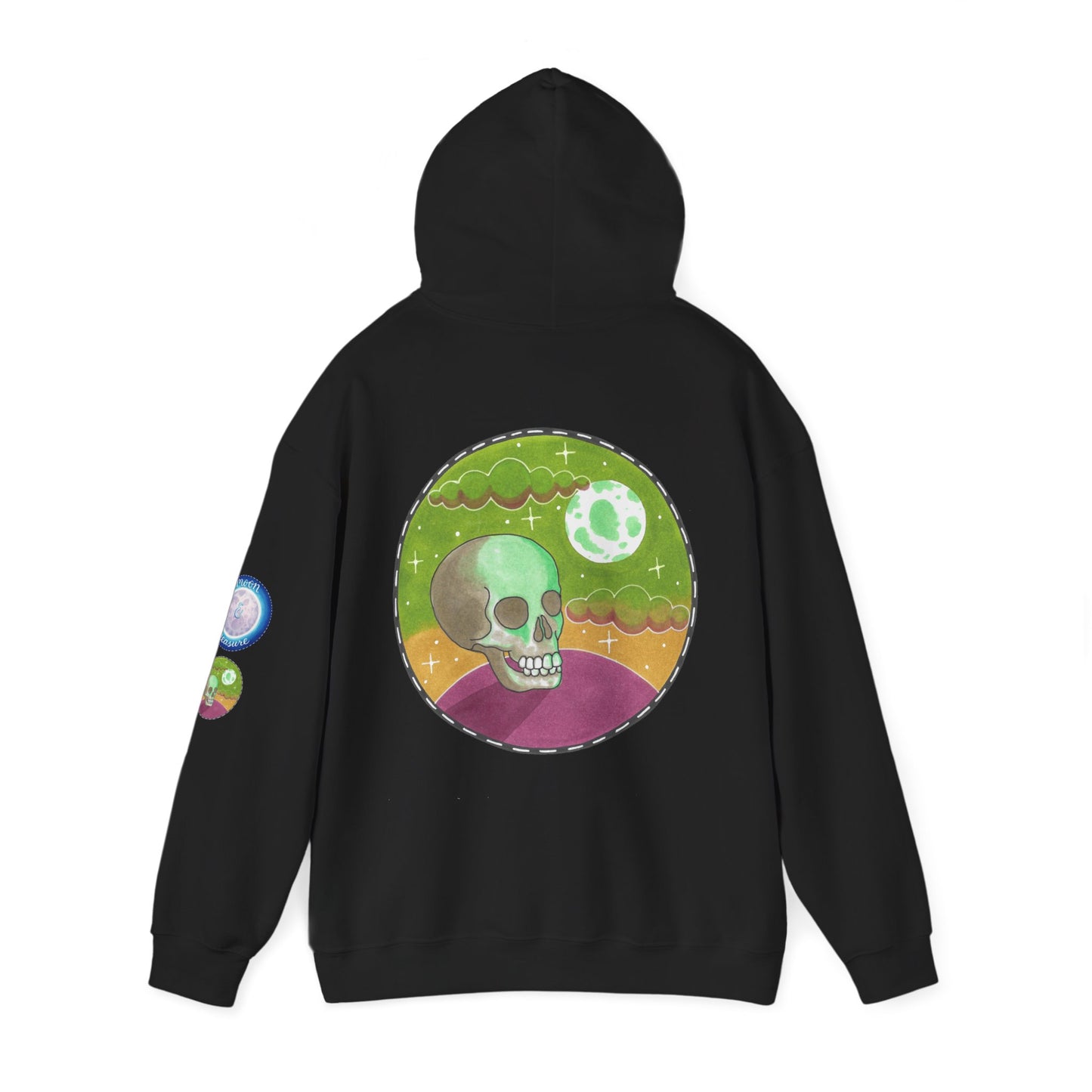 Psychedelic Skull Moon Hoodie