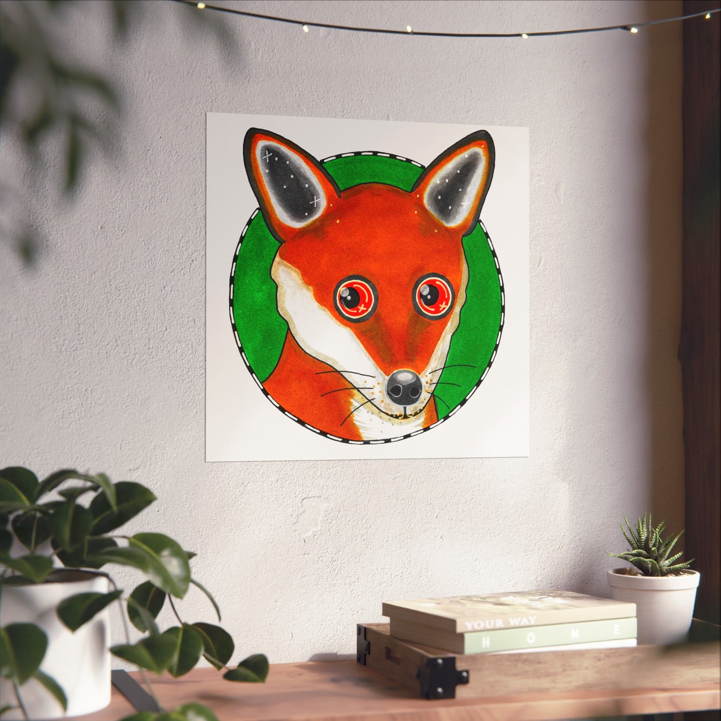 Phillip the Fox Art Poster