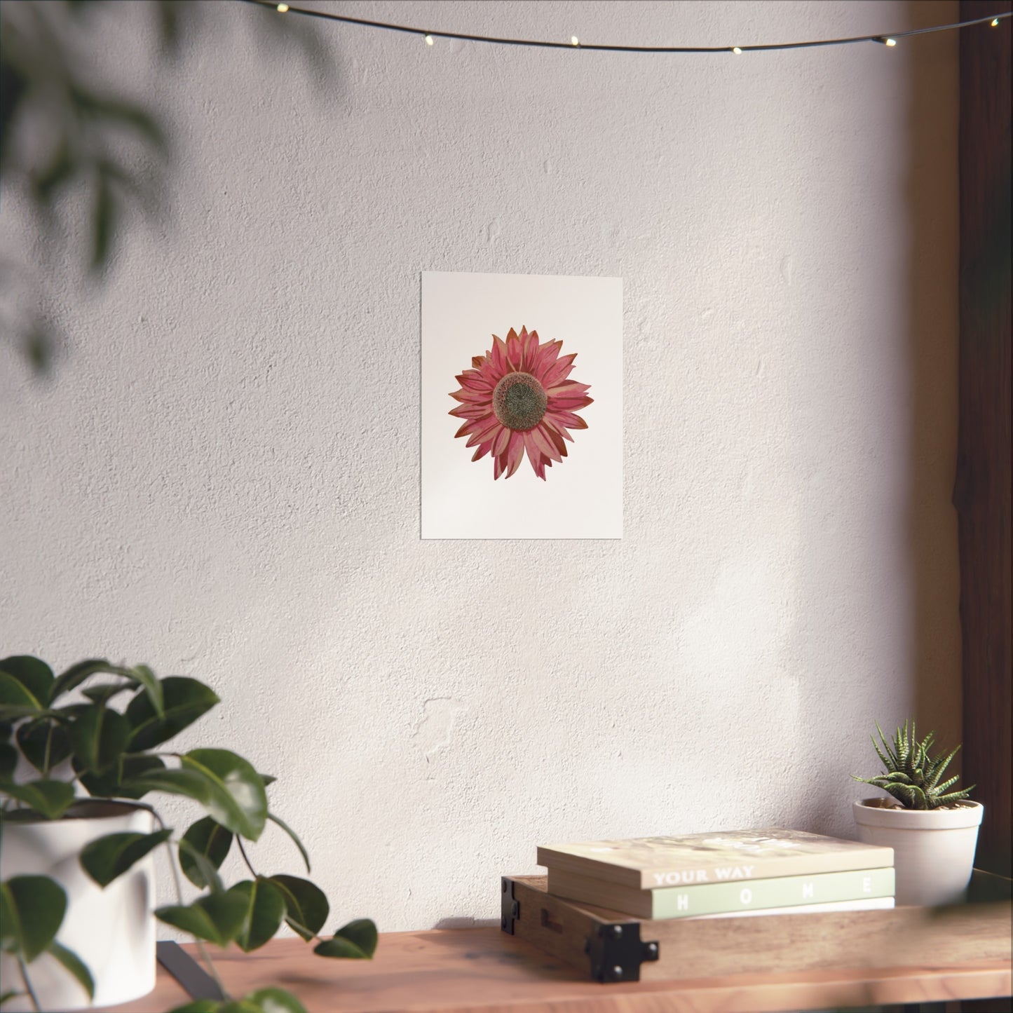 Pink Sunflower Fine Art Poster