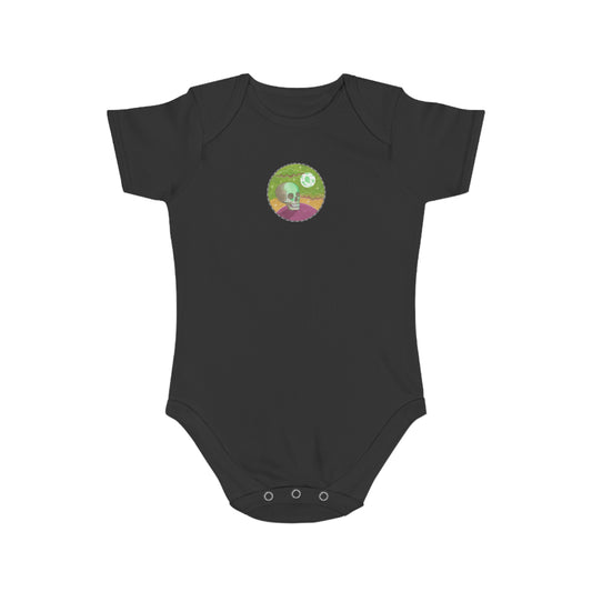 Psychedelic Skull Baby Bodysuit