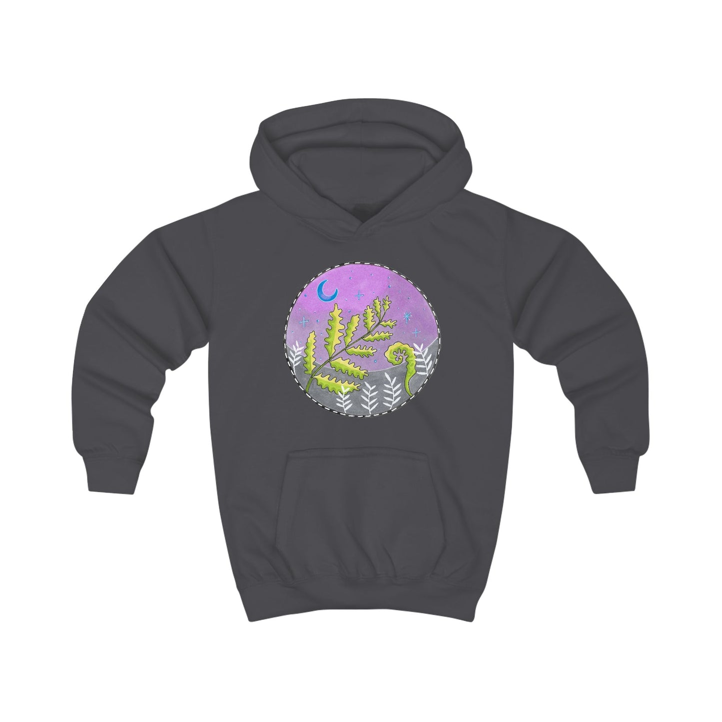 Moonlight Fern Kids Hoodie