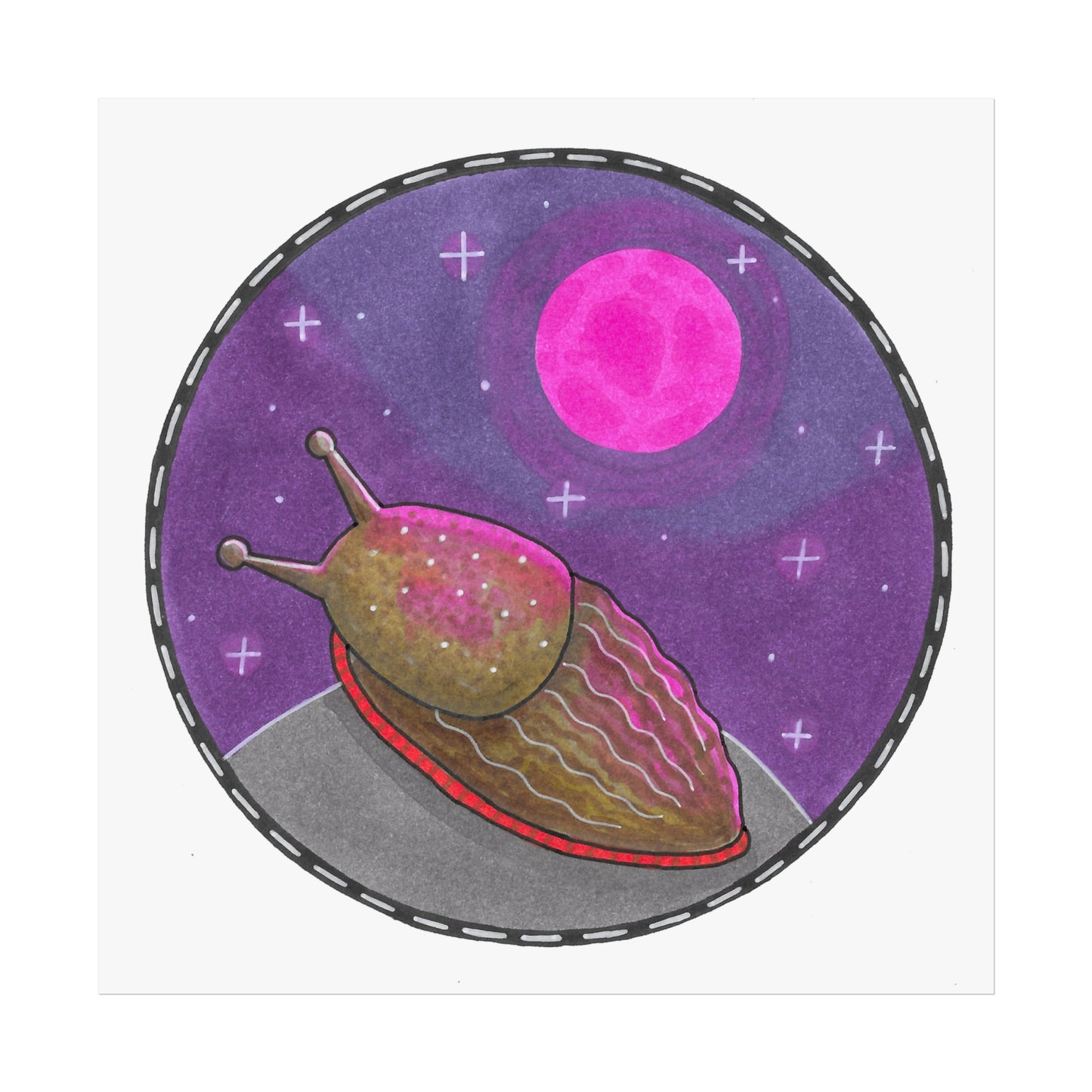 Slugly the Slug Art Poster