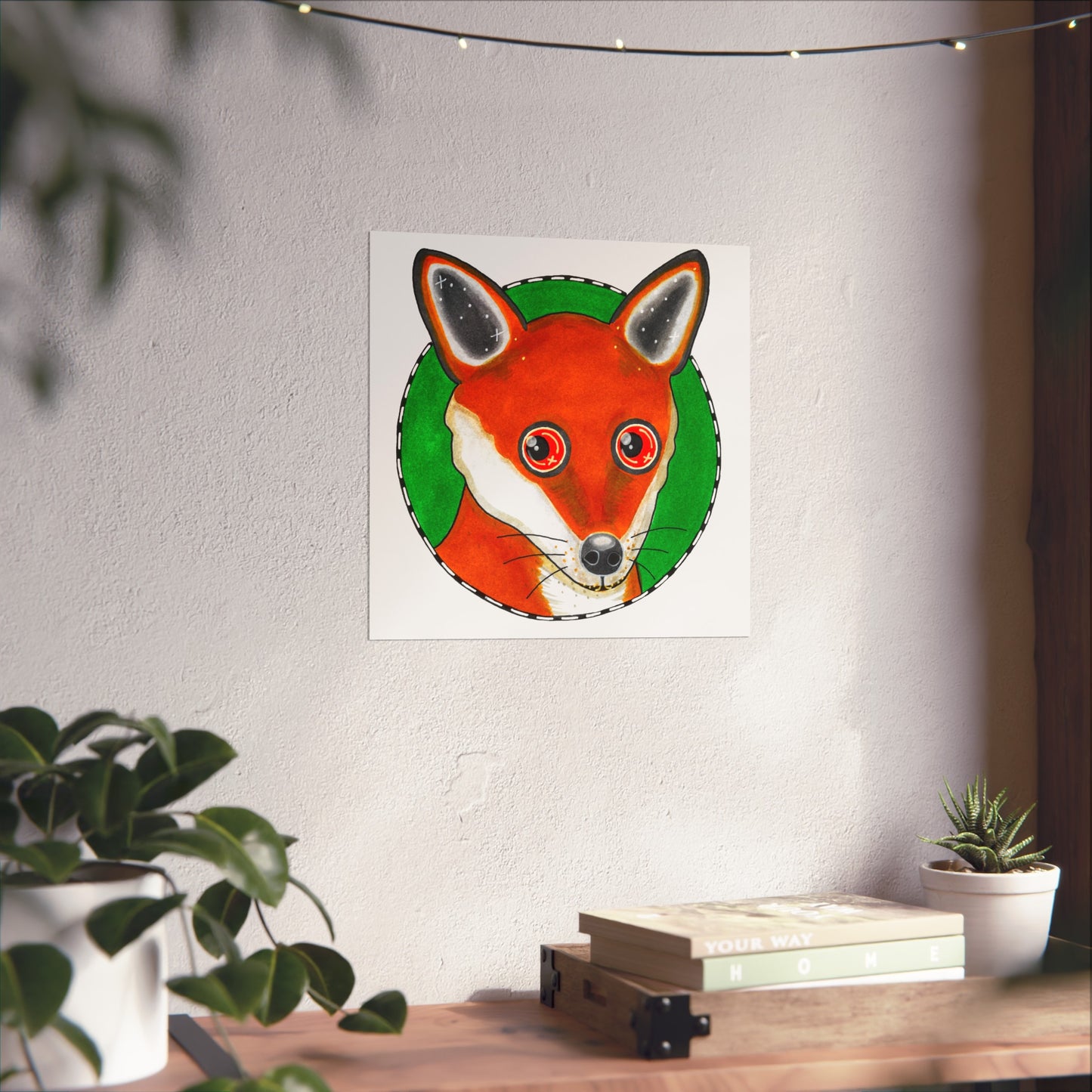 Phillip the Fox Art Poster