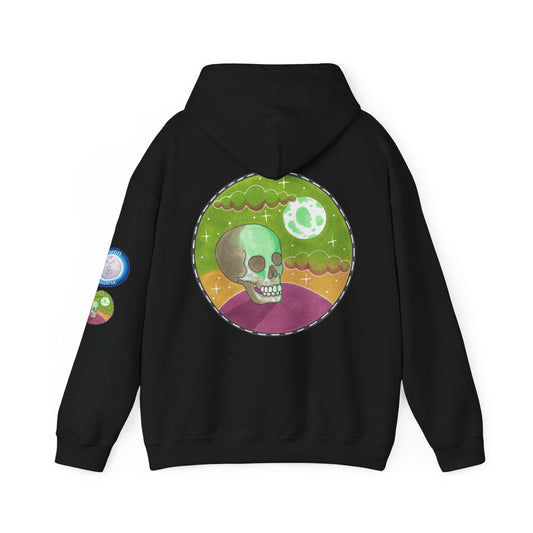 Psychedelic Skull Moon Hoodie