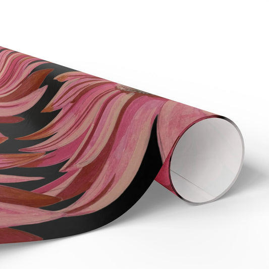 Pink Sunflowers Wrapping Paper — Floral Gift Wrap Roll for Birthdays & Mother’s Day