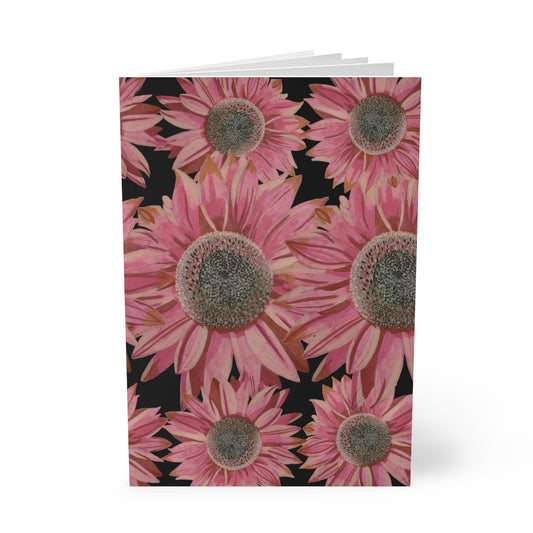 A5 Pink Sunflowers A5 Softcover Notebook