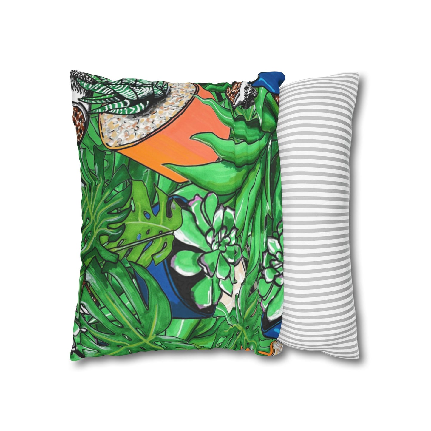 Tropical Succulent Pillowcase