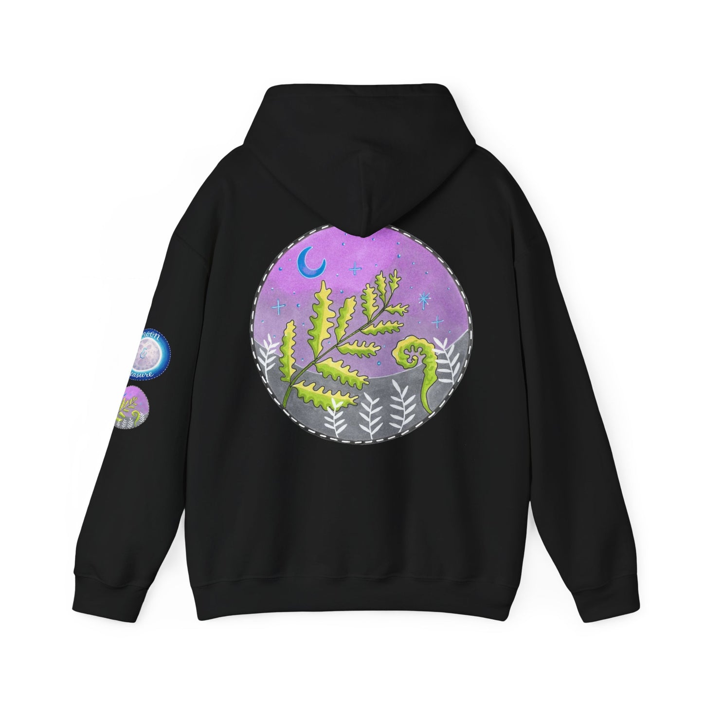 Moonlight Fern Moon Hoodie